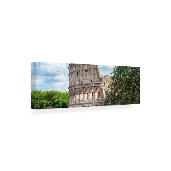 Philippe Hugonnard 'Dolce Vita Rome 2 Colosseum Roma VI' Canvas Art,10x32